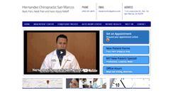 Desktop Screenshot of hernandezchiropracticsanmarcosca.com